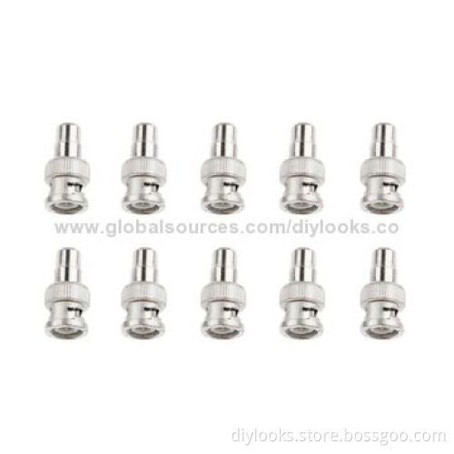 BNC Male to RC Female Jack Connector, Pack of 10